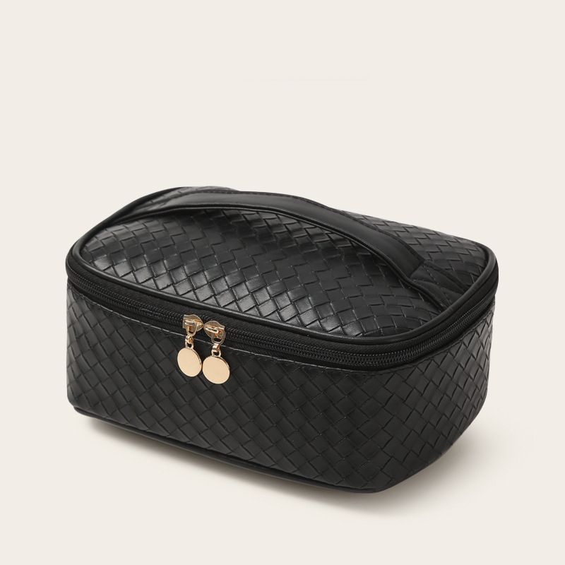 new Vintage light luxury large-capacity hand-held makeup bag for women portable travel skincare product partitioned waterproof toiletries storage bag