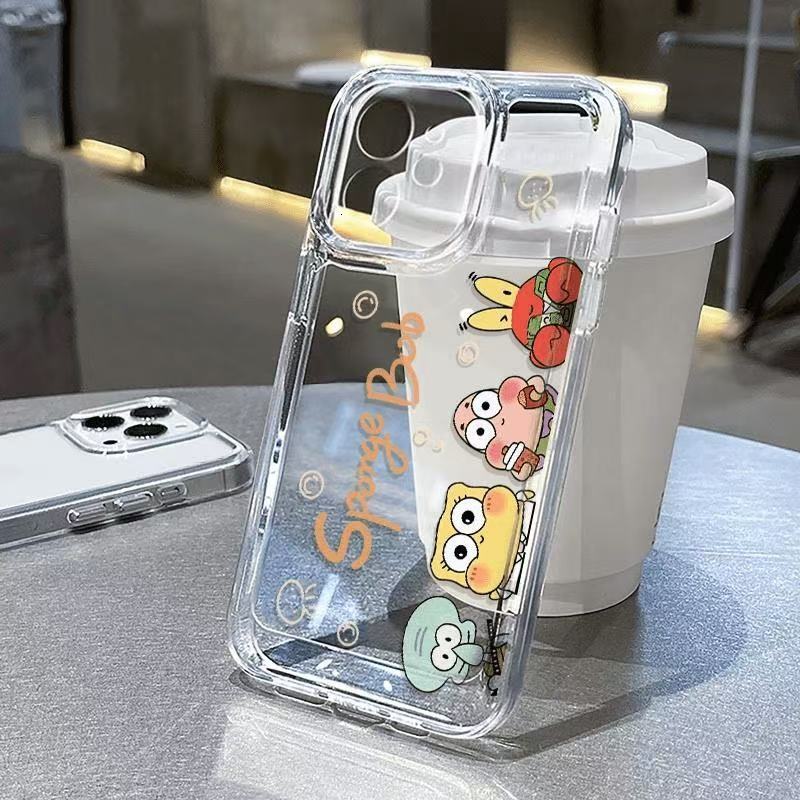Cute Compatible iPhone 15 Max Phone Case Transparent Apple 16 Shockproof 14 Pro Japanese Korean 13/12