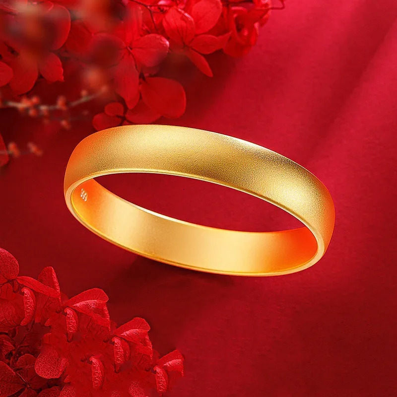 Women 12mm Tire Bangle 24K Gold AU999 Exclusive fit quality 251219