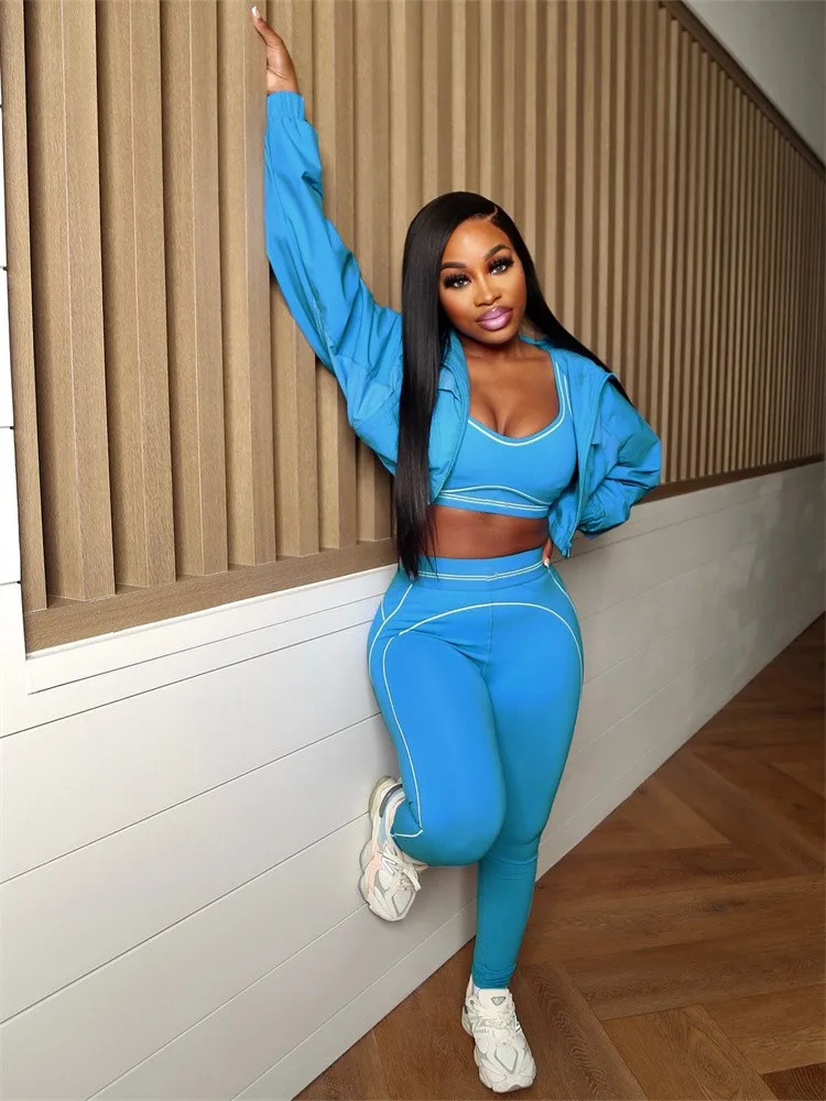 Summer And Spring Sleeveless Tank Crop top Suits Tracksuits Womens Suits Fashion Pants Female Soild Yoga 2 Piece Sets 2025251222 - view 4