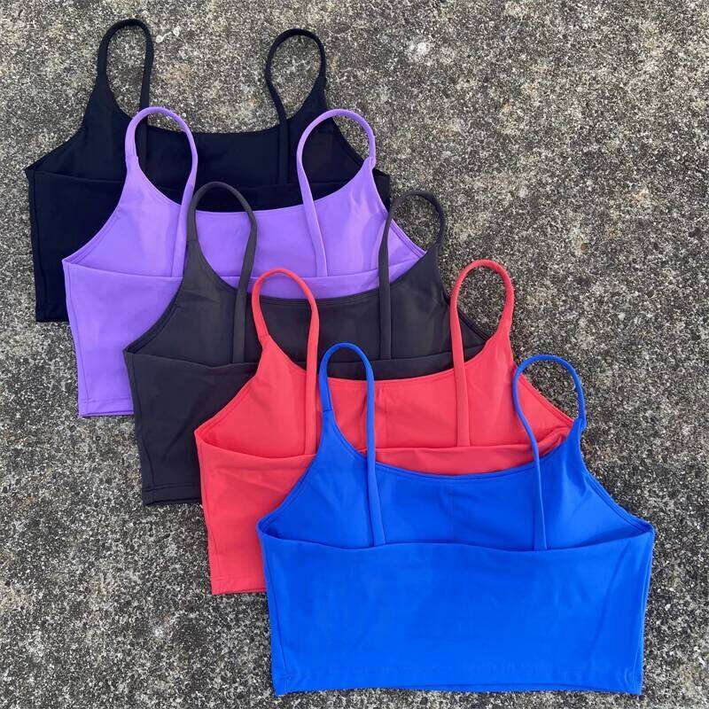 Sexy Backless Sports Bra Gym Workout Thin Slings Yoga Vest High Impact Fitness Bralette Crop Top Running Tight Underwear 25T1226