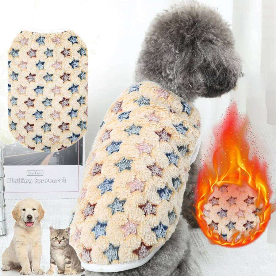 Winter Dog Vest, Flannel Christmas Sweater Small Breeds, Warm Pullover for Chihuahua Teddy 25T1226