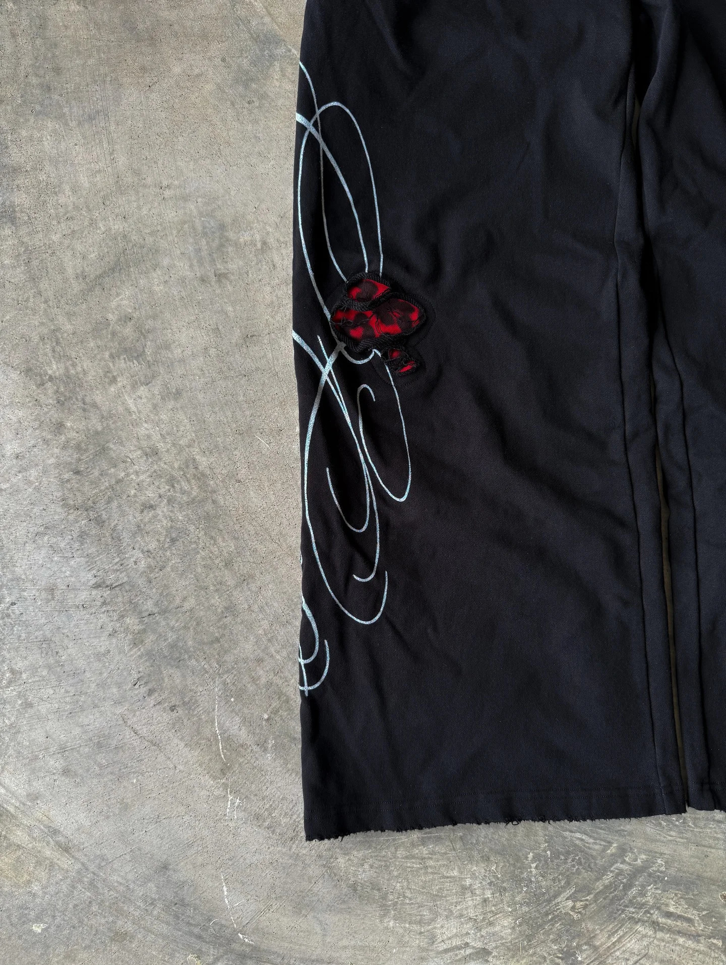 Retro Loose Y2K American Leopard Print Casual Pants Stretch Punk Embroidered Rope Sweatpants Jogging Mens Straight 251226