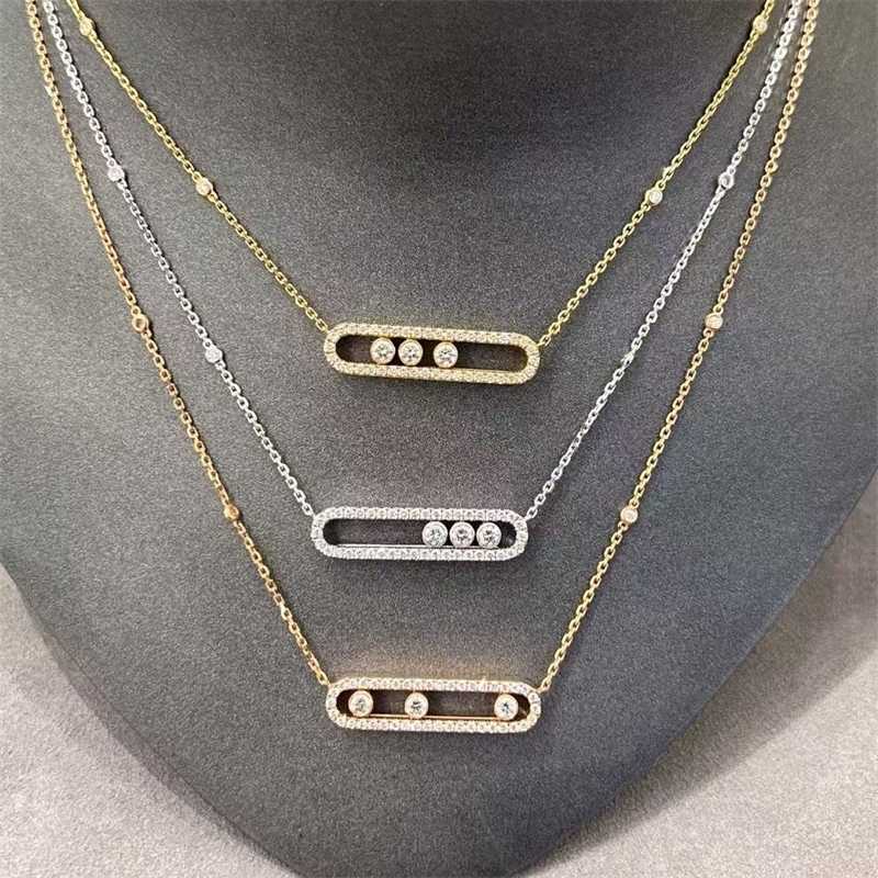 Choker Chain adjustable Luxury Necklaces 2026 S925 Plated Designer Jewlery for Women Pendant 3 Mobile Diamonds Free Symbolize Shipping Gifts Wholesale