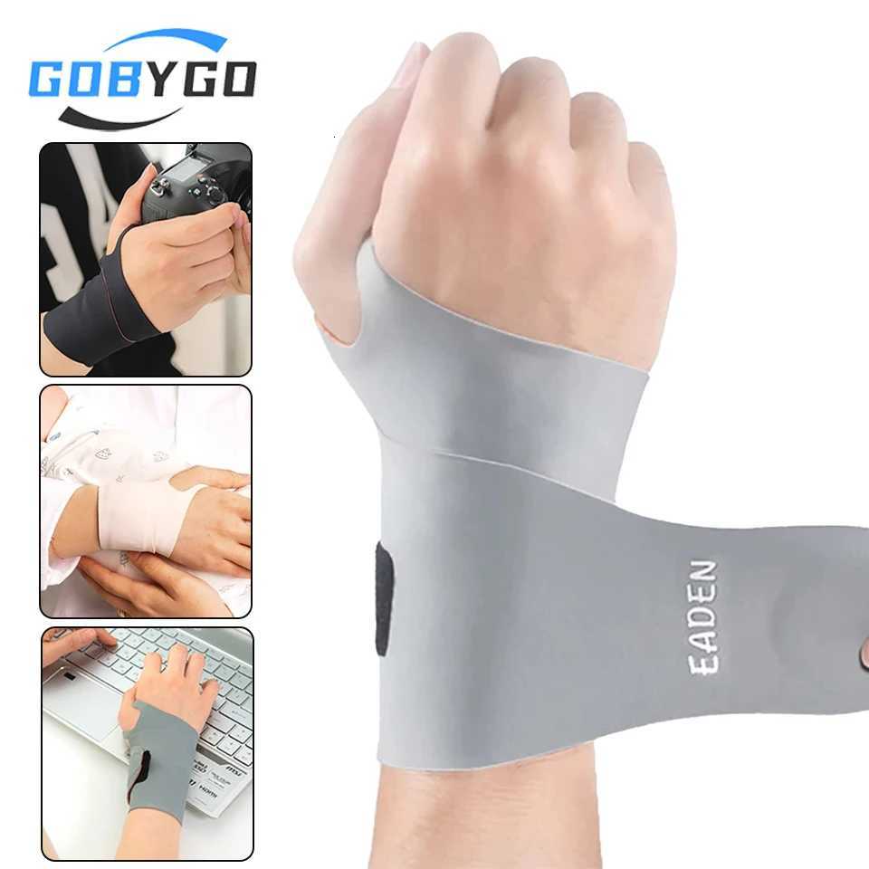 GOBYGO 1Pcs Adjustable Thin Compression Wrist Guard Wrist Exercise Safety Support Tendon Sheath Pain Sprain Wrist Brace Unisex M251226
