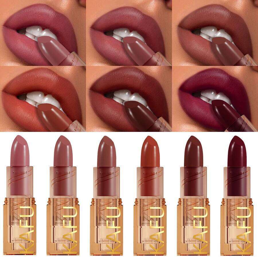 14-color Matte Lipstick Red Stick Waterproof Sexy Korean Makeup Tint Brown Pink Cosmetic Long Lasting Lip Gloss 25H1226