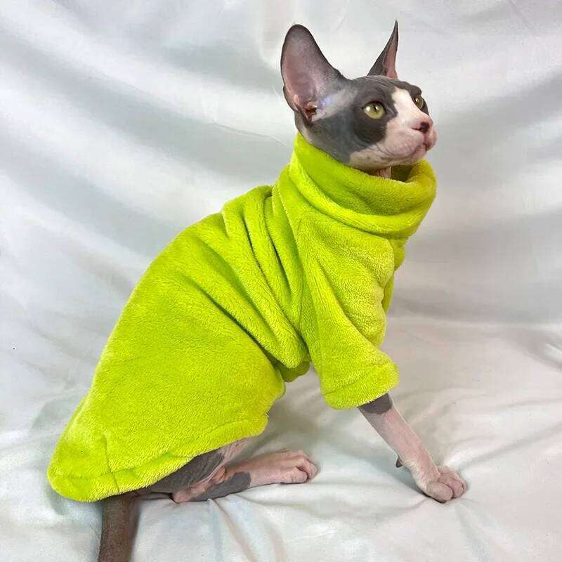 Fashionable Cats Sphynx Sweater Kitten Clothing Hound Dog Hoodie Clothes For Sphinx Cat Outfit Pet Jumpsuits 25T1226