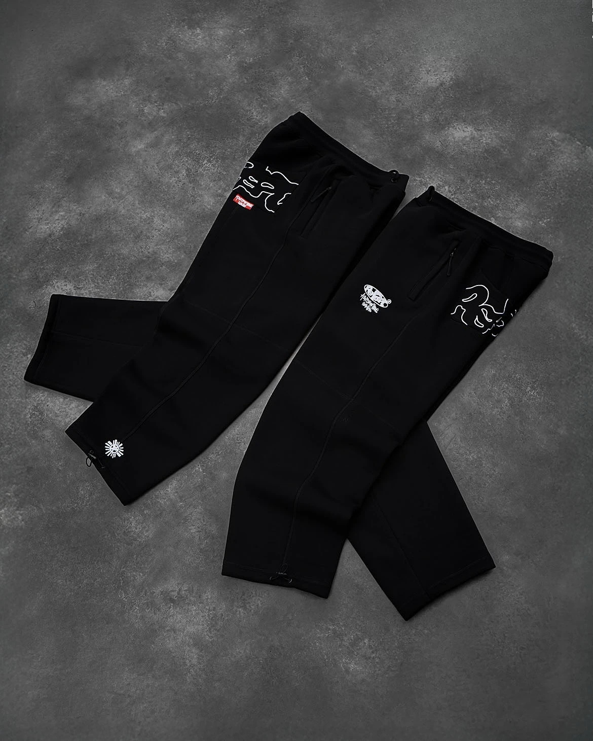 Y2K Mens Womens Streetwear Waist Stretch Joggers Hip Hop Embroidered Fashion Loose American Floor Pants Oversized Sweatpants 251226