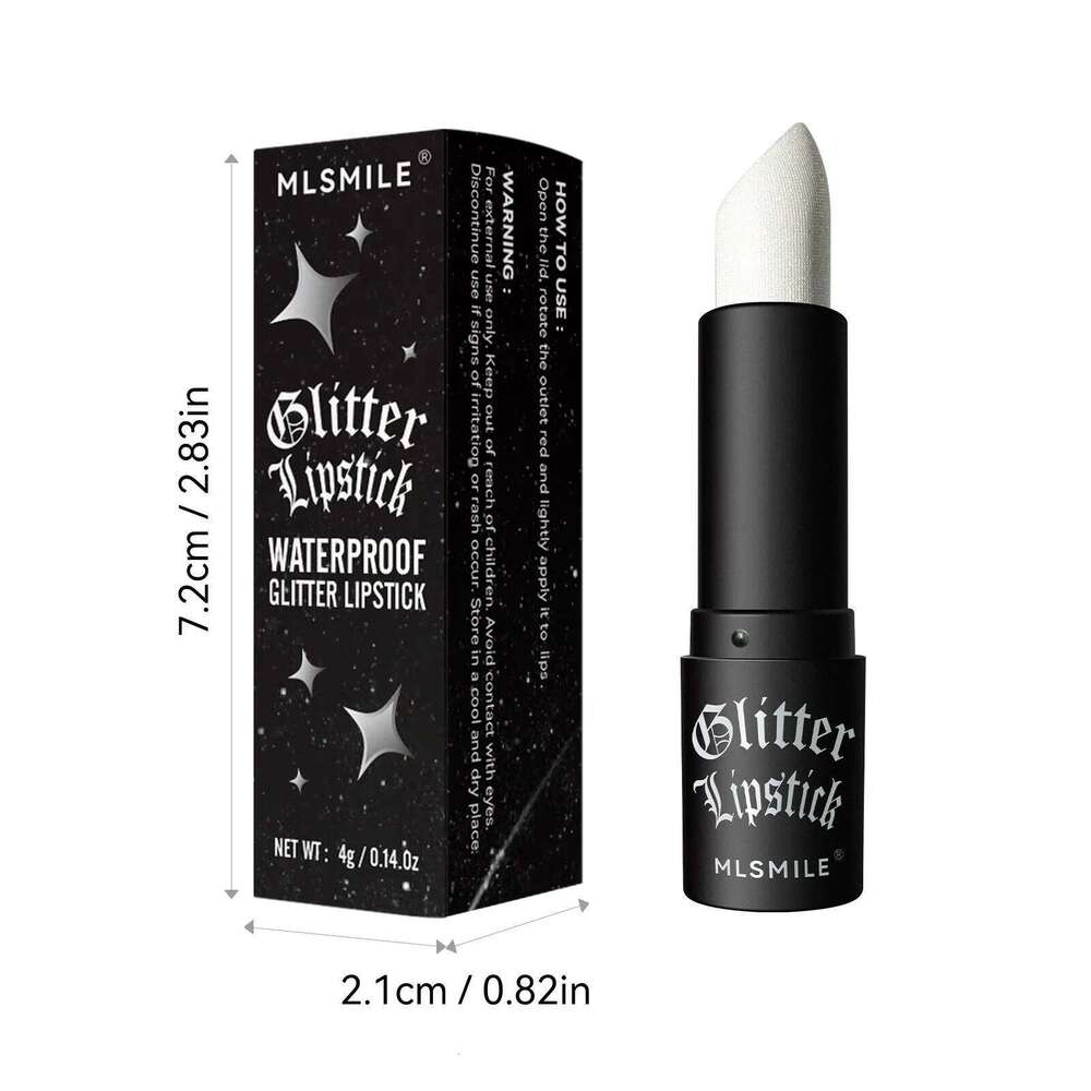 Multi-Color Non-stick Cup Matte Flash Lasting Easy Color Diamond Lipstick Dark Halloween Look 25H1226