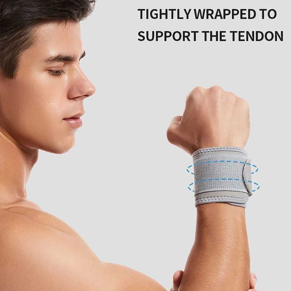 1Pcs Sport Wristband Wrist Brace Wrap Bandage Support Sprain Protection Wrist Tendon Sheath Brace Fitness Badminton Wrist Strap M251226