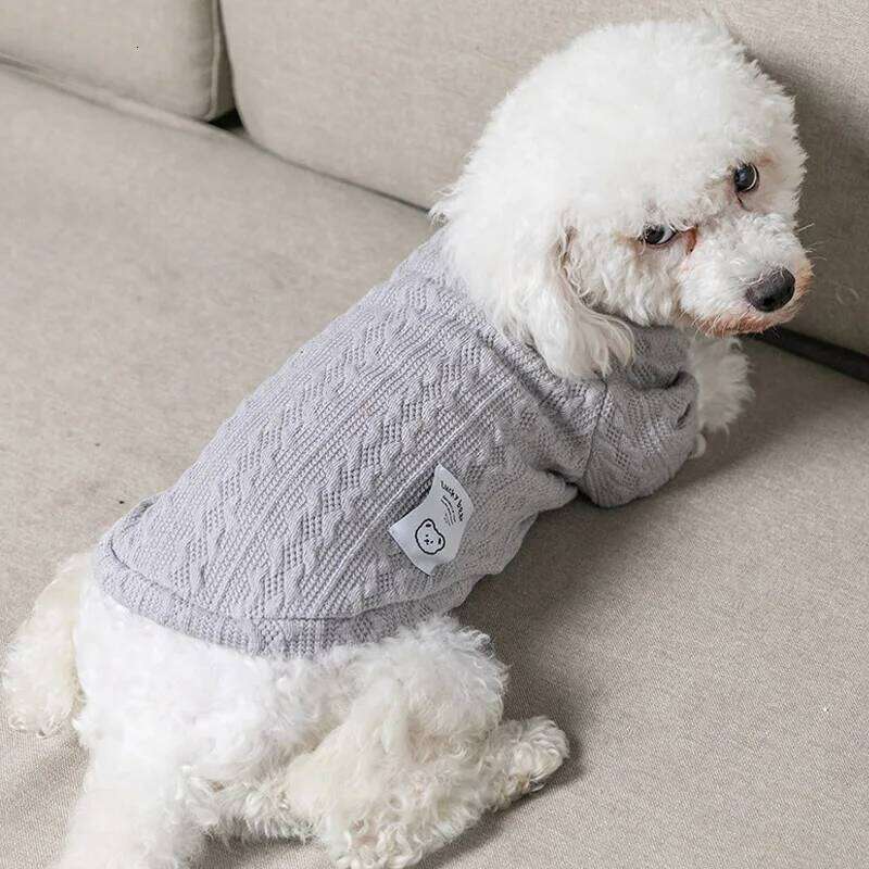Classic Puppy Dog Knitting Sweater Winter Warm Clothes for Small Dogs Cats Vest Pet Clothing Apparel French Bulldog Costume 25T1226