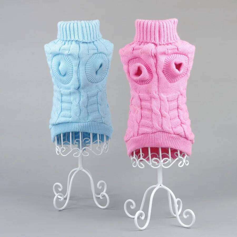 Pullover Puppy Sweaters for Small Dogs Girl Dog Outfits Clothes Warm Soft Knitwear Kitten Cat Sweater Dachshu 25T1226