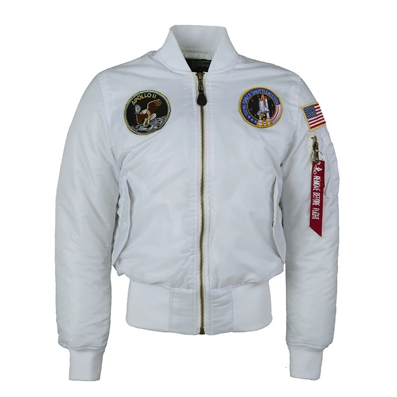 Winter bomber flight jacket vintage MA-1 APOLLO men coat streetwear warm varsity hip hop baseball lettermanpilot us air force 251222