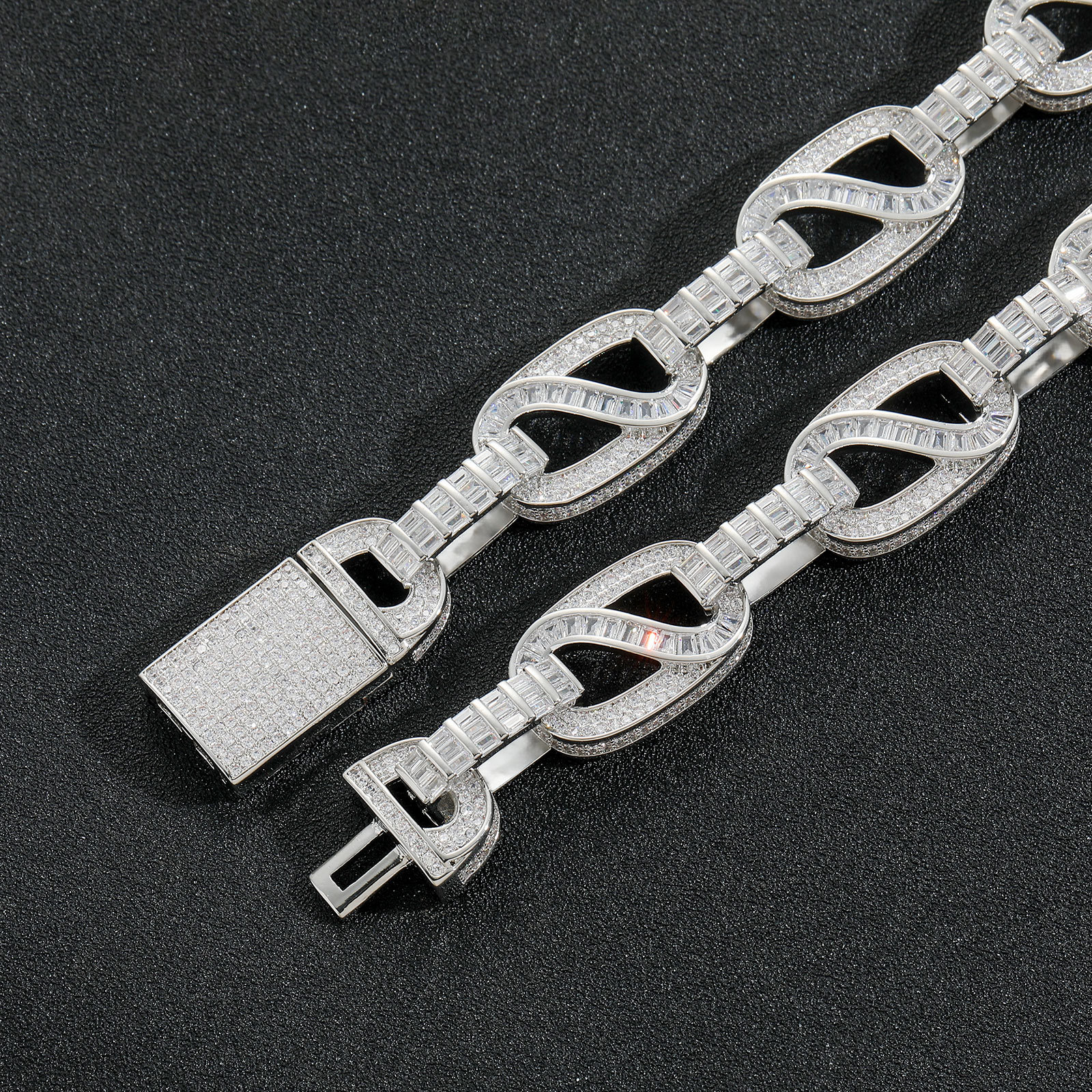 bracelet silver bracelet Cuban Link Bracelet luxury bangles luxury jewelry designer bracelet homme bracelet men mens bracelet bangle Wire chain 1032