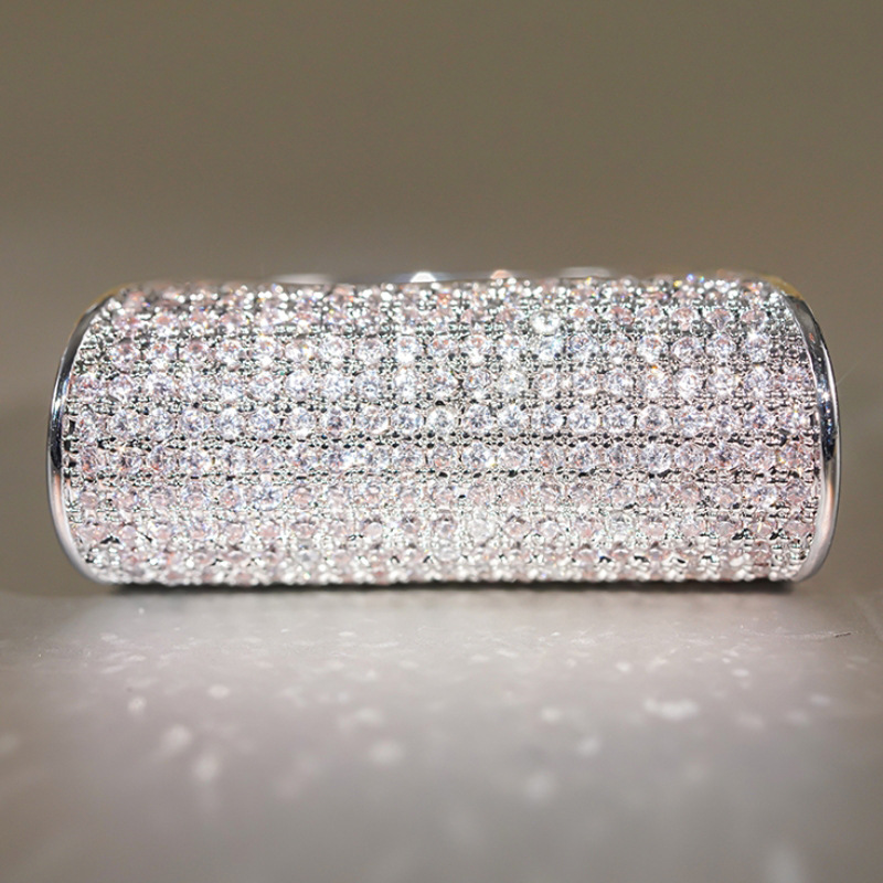 2026 Choucong Luxury Jewlry 18K White Gold Fill Pave White 5A Zircon CZ Diamond Gemstones Elegant Party Women Exaggeration Engagement Bride Ring Gift