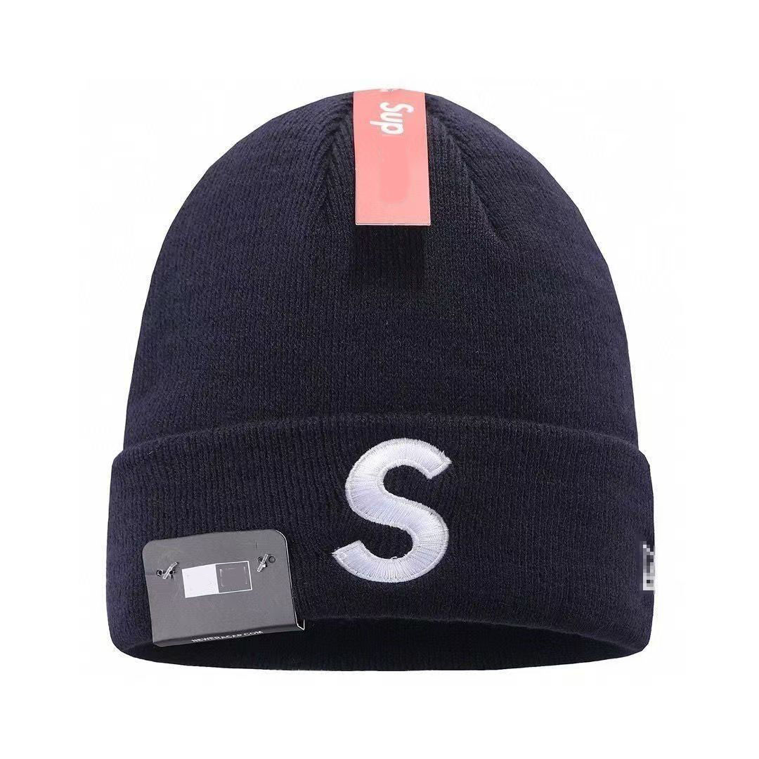 Boxer Hat for Women Luxury Black and White High end Fashion Knitted Hat Classic Unisex Winter Warm Cold Hat