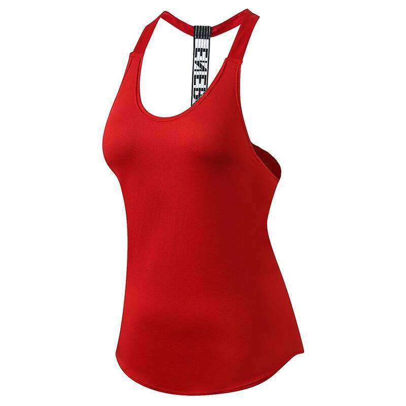 2024 Gym Women's Sports Letter Backless Shirts Sleeveless Yoga Tops Fitness Running Quick Dry Tank Crop Top 25T1226
