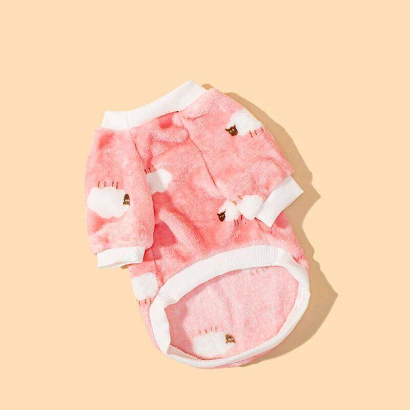 Pet clothing, dog cartoon polar fleece, small to medium-sized Bichon Frise puppy, comfortable fleece-lined. 25T1226