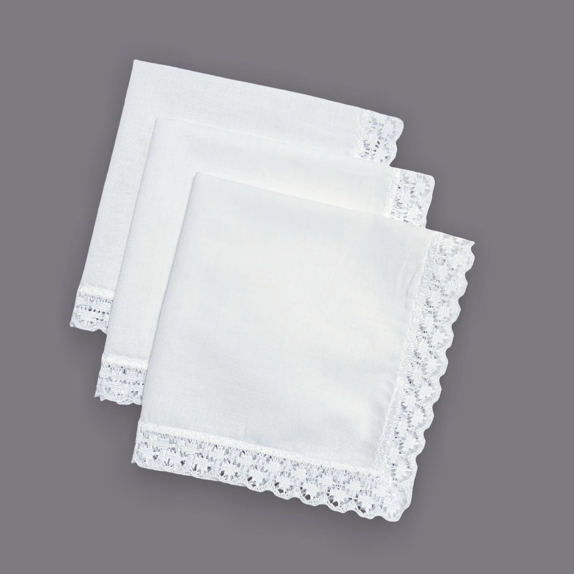 Wedding season all cotton lace lace small handkerchief happiness handkerchief DIY embroidery printing handmade