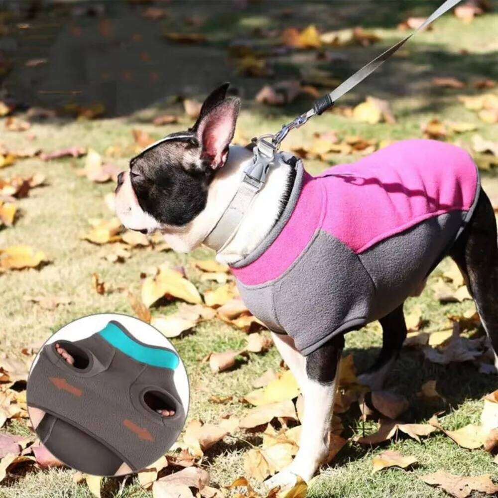 Pet Clothes Winter for Medium Puppy Super Stretch Sweatshirt Hoodies Dog Warm Fleece Vest 25T1226