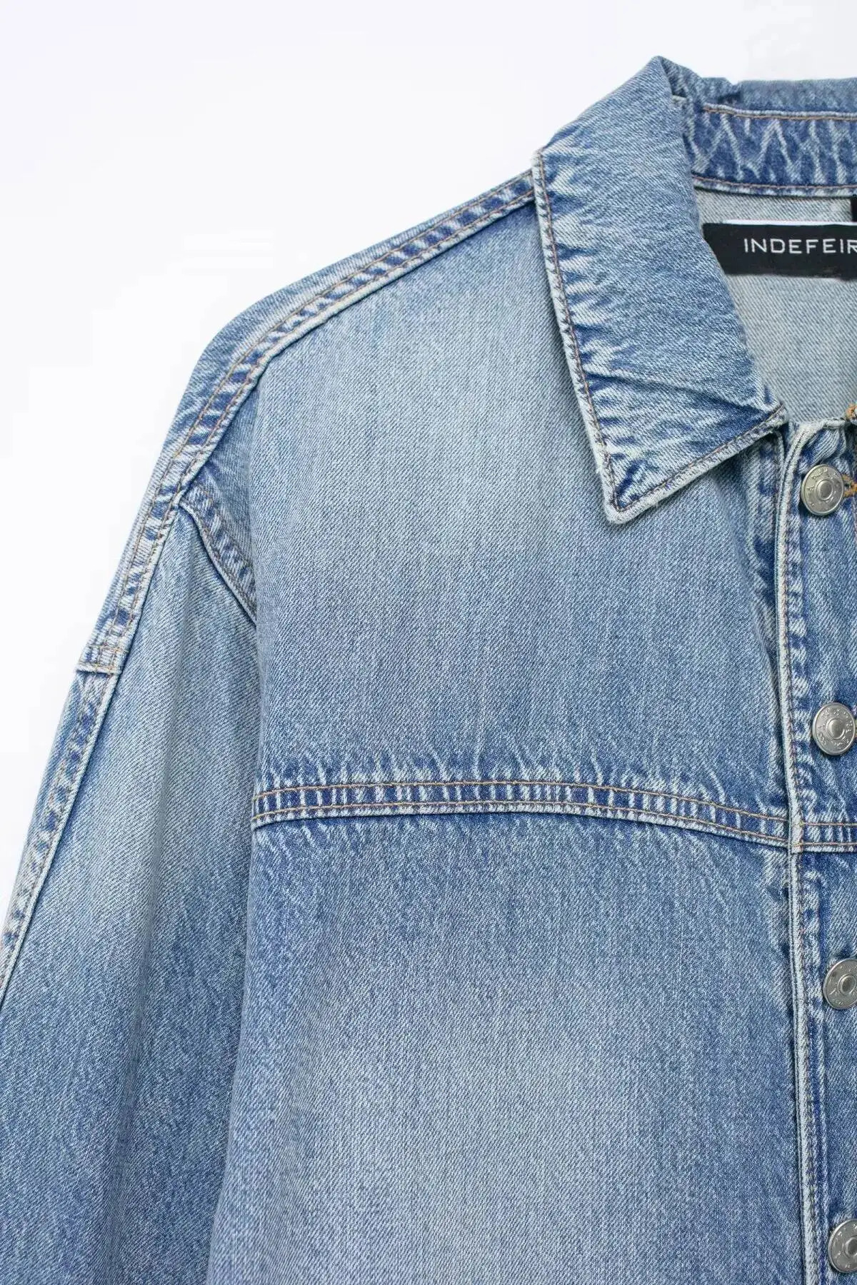 Summer Womens Clothing European And American Cross-Border Unique Pink Washing Denim Long Sleeve Jumpsuit 251225