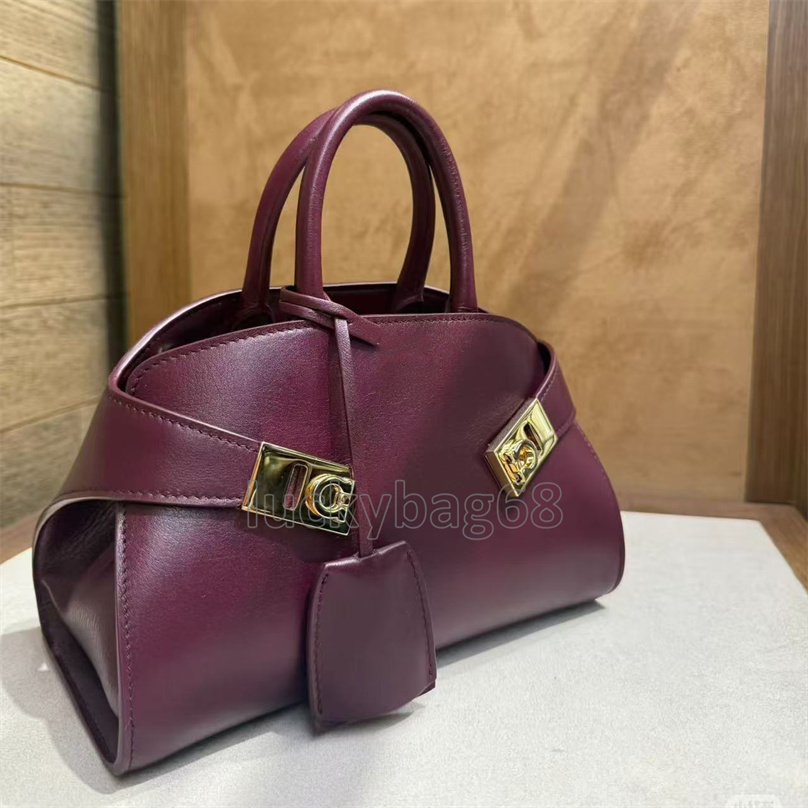 Hug Handbag Designer Bag Luxury Woman Fashion Leather Briefcase Shoulder Bag Gancini Metal Crossbody Bag Tote Bag Top Quality