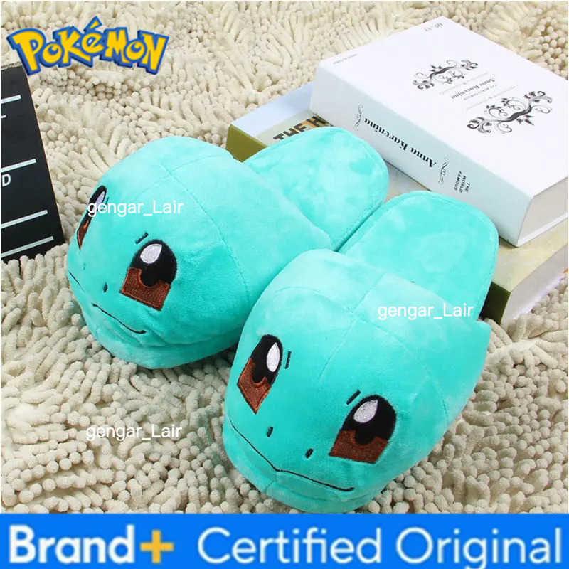 Pokemon Anime Slippers For EU size 36-39 Anime Snorlax Squirtle Charizard Eevee W251226