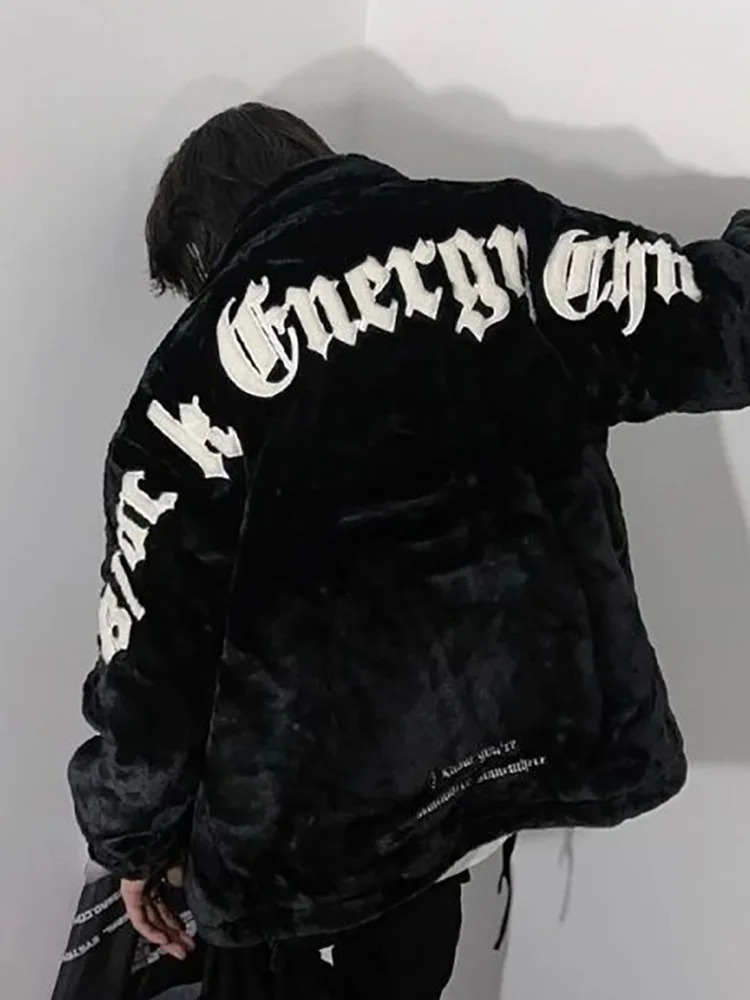 Y2k Spring Womens bomber jacket Mens Rabbit Fur Fleece Jacket korean reviews many girls clothes JacketsMens coat 251222