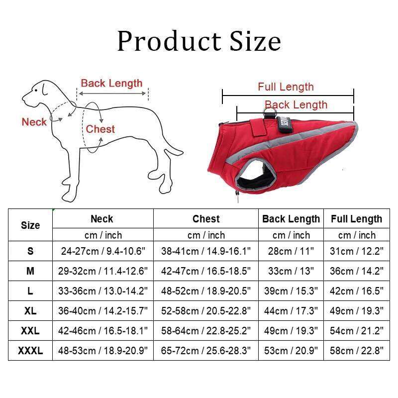 Warm Fleece clothes Personalized Waterproof Winter Clothes for Small Medium Large Dogs Pet Clothing Jackets Dog Accessories 25T1226