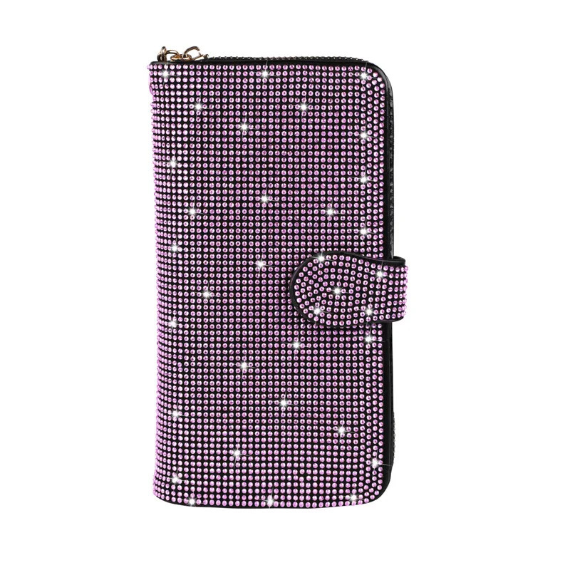 Diamond Crystal Car Wallets Female Long Hasp Purses Large Capacity Money Bag Phone Pocket Multifunction Clutch Coin Card Holder 251225