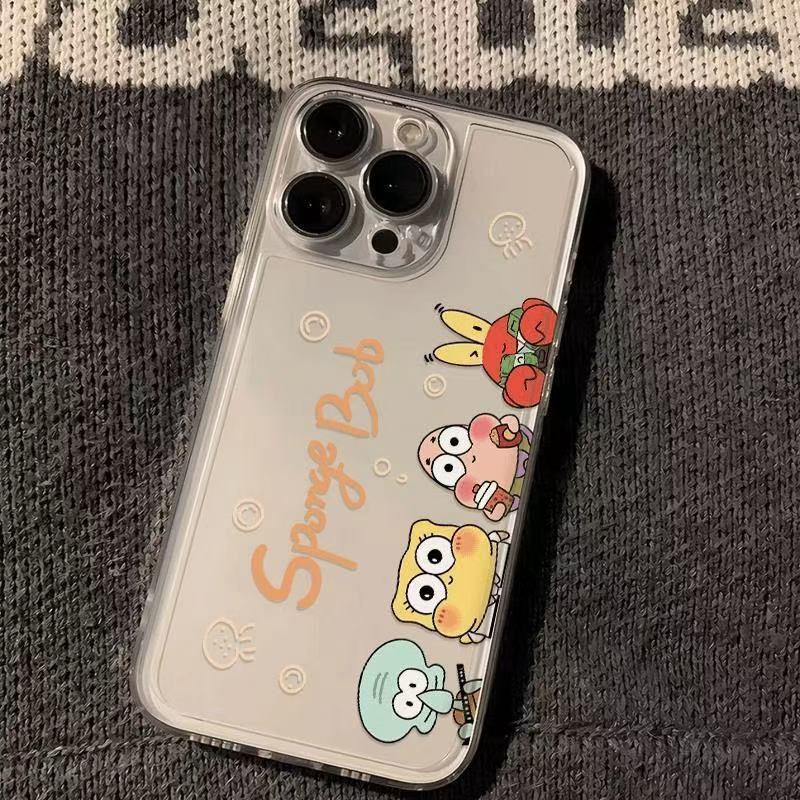 Cute Compatible iPhone 15 Max Phone Case Transparent Apple 16 Shockproof 14 Pro Japanese Korean 13/12