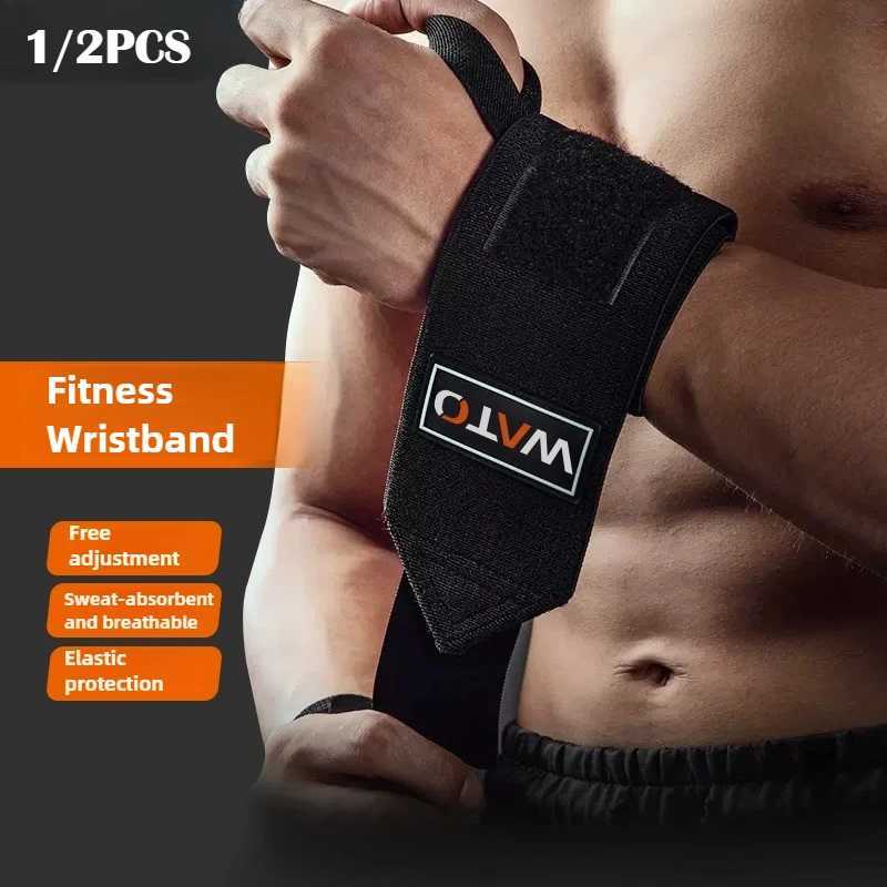 1/2Pcs Premium Gym Wrist Brace Adjustable Compression Wristbands for Unisex Weightlifting Powerlifting Sports Protective Gear M251226