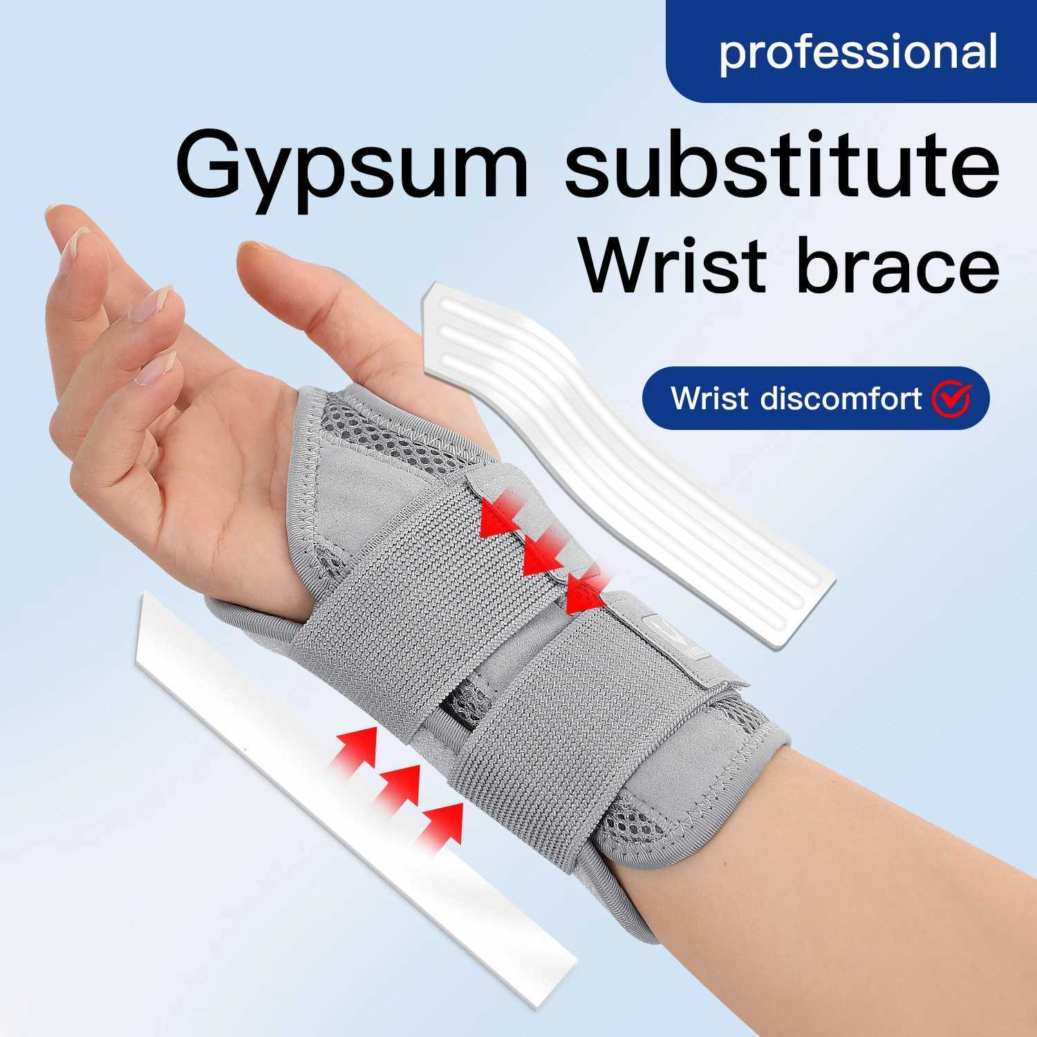 Finger Joint Pain Tendon Sheath Adjustable Dual Strap Wrist Guard with Thin Design Thumb Strain Protection Strap Wrist Guard M251226