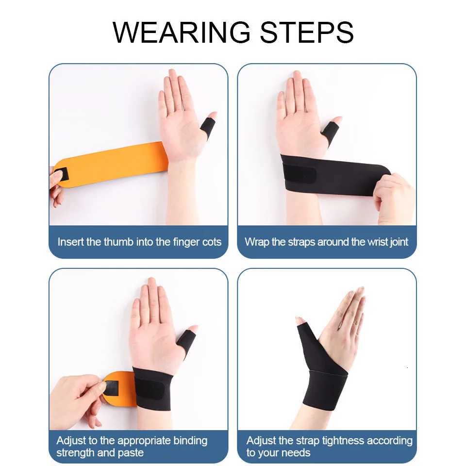 1Pcs Thumb Compression Wrist Guard Wrist Strain Thin Light Fit Thumb Sleeve Joint Sprain Wrist Tendon Sheath Protective Sleeve M251226