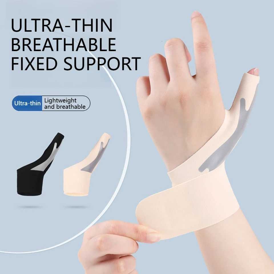 GETINFIT 1Pcs Wrist Finger Guards Slat Print Thumb Protective Gear Tendon Sheath Mom Hand Sprain Thin Light Breathable Fitness M251226