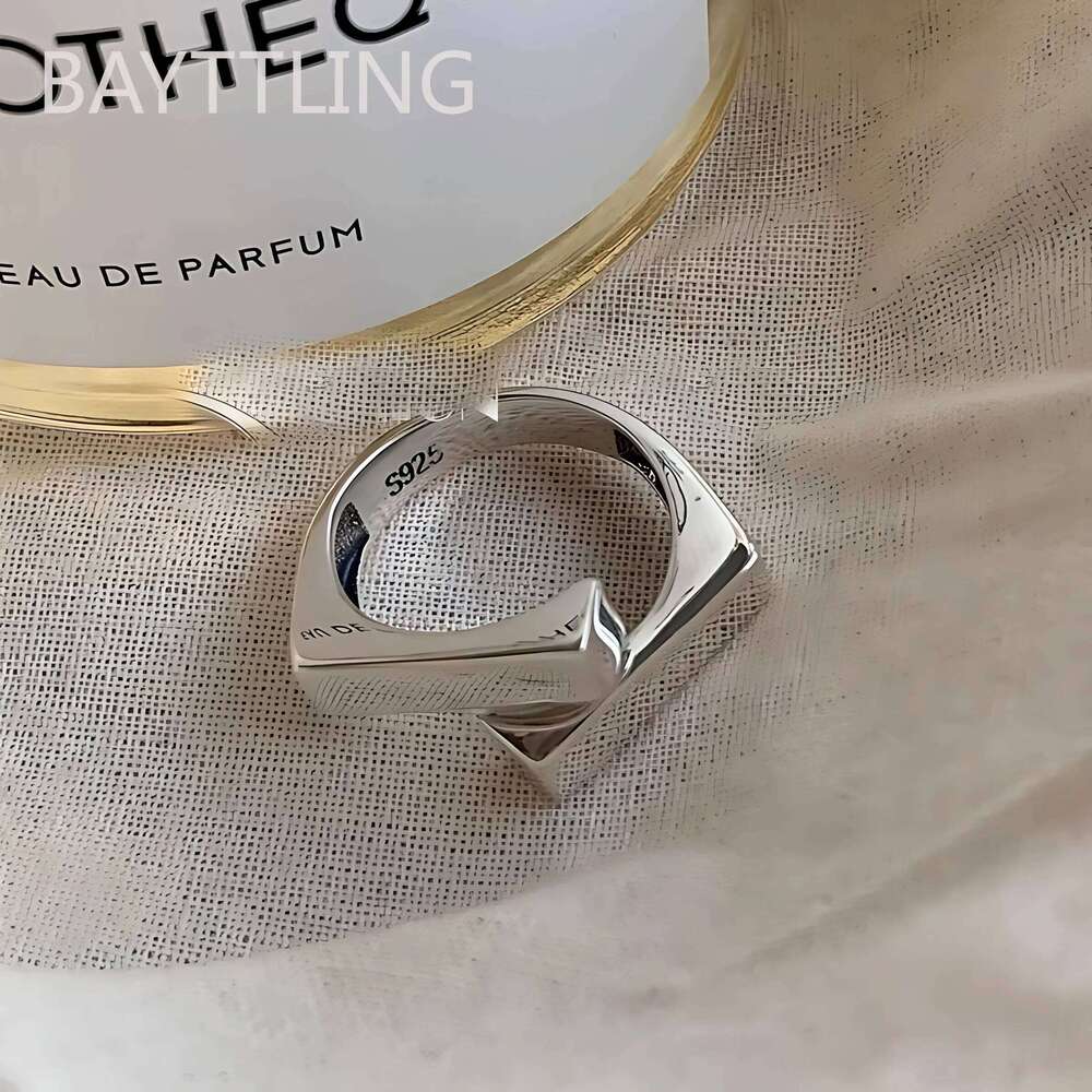 925 Silver Hug Rings for Women Fashion Geometric Handmade Irregular Vintage Fine Jelwery Ring Party Christmas Gift - view 3