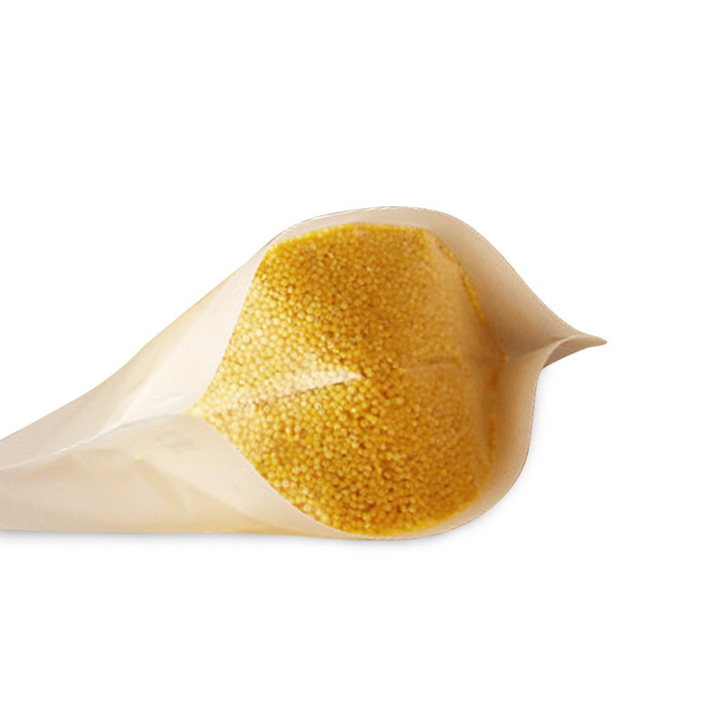 100PCS Resealable Stand up Bags Frosted Plastic Zipper bag Food Grade Smellproof Packaging Bag Snack Nuts Coffee Cereals Corn Beans Storage Pouches