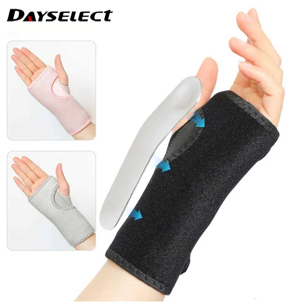 1Pcs Sports Aluminum Plate Tendon Sheath Wrist Brace Double Strap Compression Wrist Brace Wrist Immobilization Brace Men Women M251226