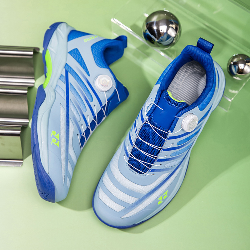 Women's sports shoes and outdoor shoes New Badminton with Rotating Buttons, Professional Competition Training Table Tennis Shoes, Non-slip Wear-r