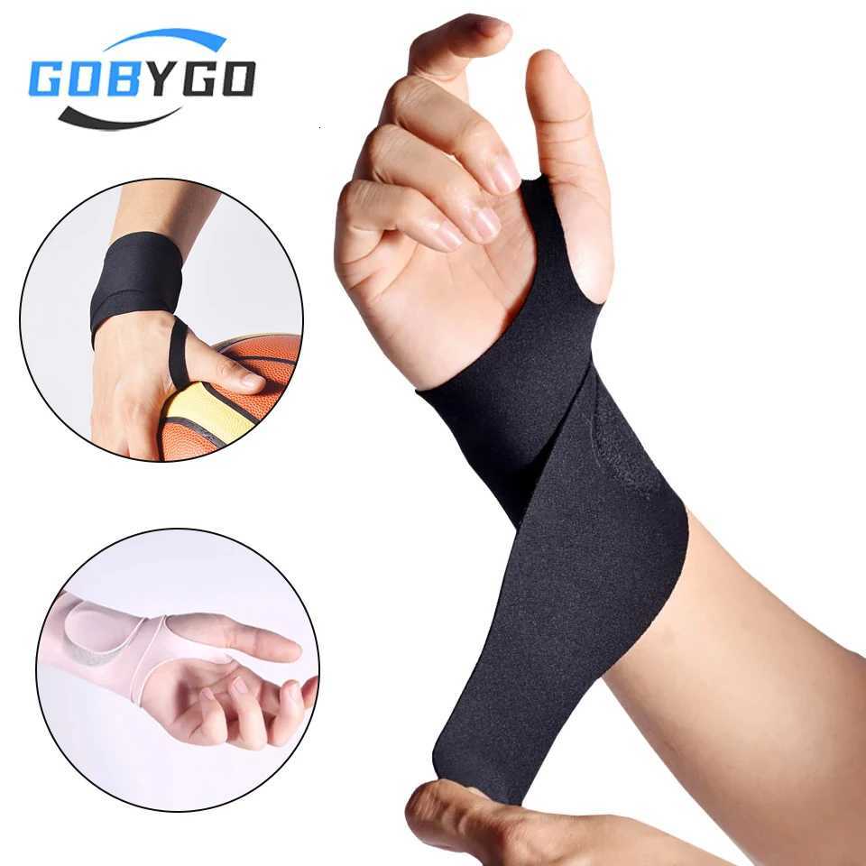 GOBYGO 1Pcs Adjustable Thin Compression Wrist Brace Guard Winding Wrap Sprain Tendon Sheath Pain Badminton Tennis Yoga Men Women M251226