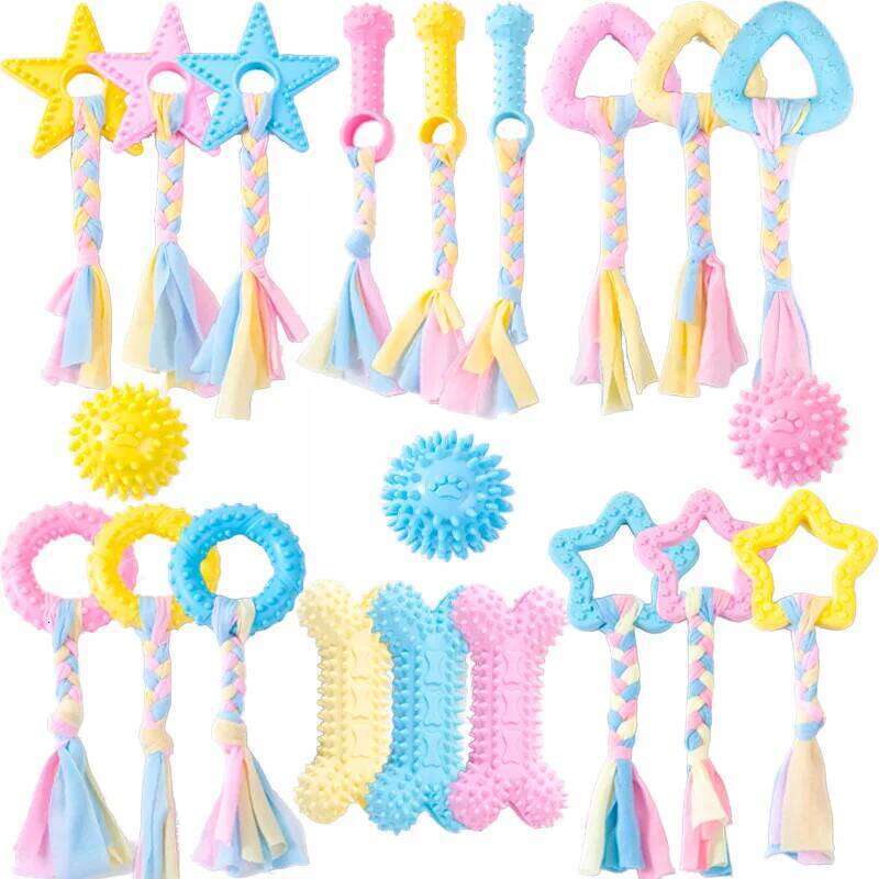 Chew Toys Rubber Bone Toy Aggressive Chewers Toothbrush Doggy Puppy Dental Care For Dog Pet Accessories 25N1226