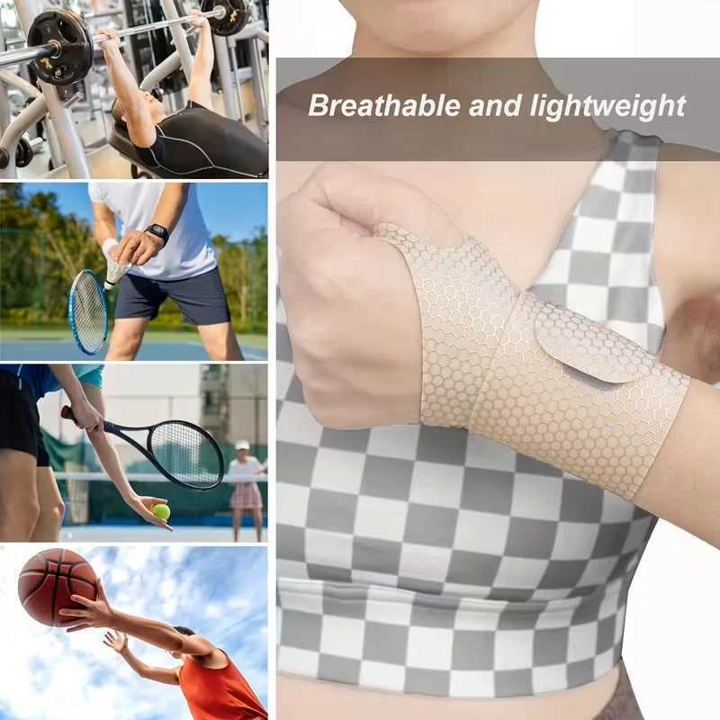 2pcs Breathable wrist guard adjustable elastic sports wrist guard compression wristband and support wrist care M251226