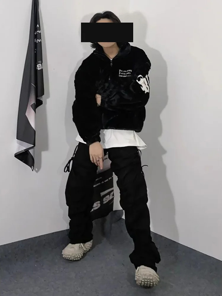 Y2k Spring Womens bomber jacket Mens Rabbit Fur Fleece Jacket korean reviews many girls clothes JacketsMens coat 251222