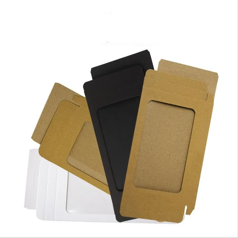 Hot Custom logo Universal Kraft Paper Retail Package packing Box boxes for phone case