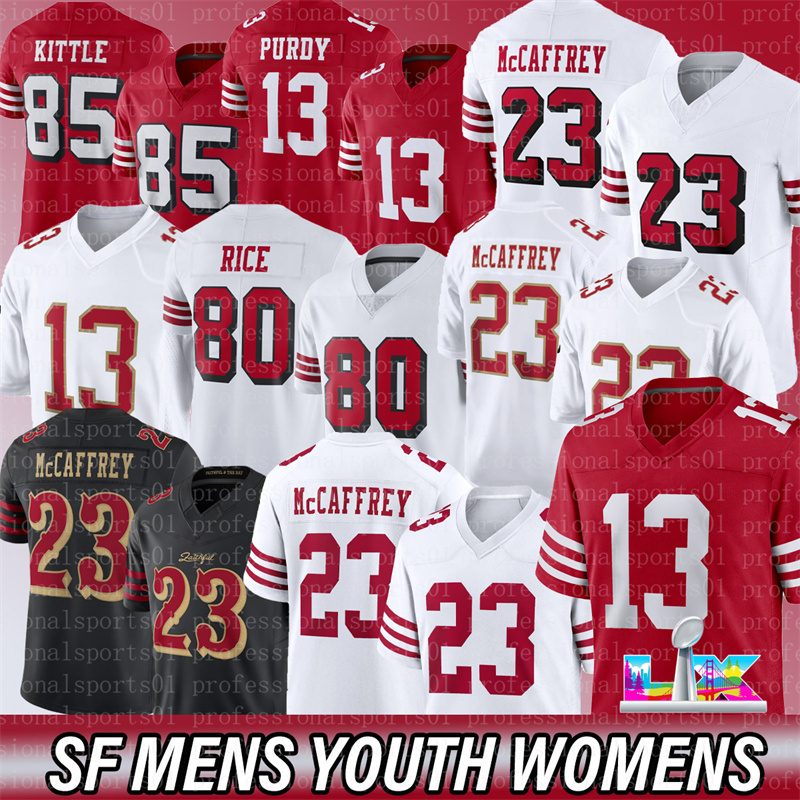 San FranciscoS Jersey 49erss Jersey Christian McCaffrey Brock Purdy Nick Bosa George Kittle Fred Warner sf 49ersJersey football Jersey