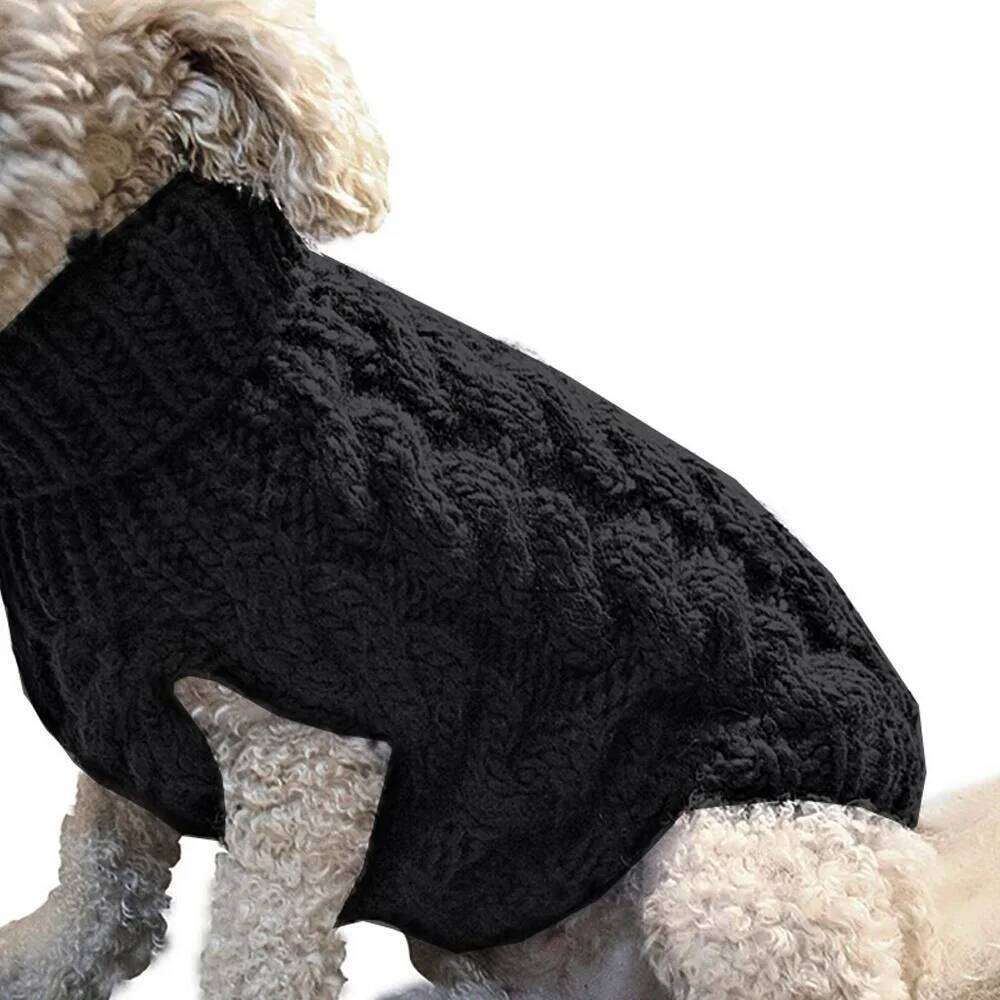 Sweaters for Small Dogs Winter Dog Boy Chihuahua Yorkie Sweater Warm Pet Clothes Knitted Solid Puppy 25T1226