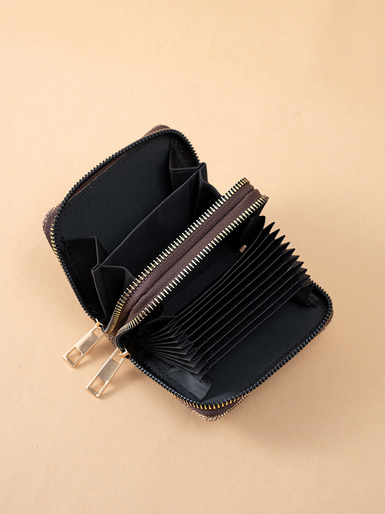 Multifunctional Women, New Accordion Holder, Double-layer Zipper Women's Wallet, Large Capacity PU Card Holder for Travel