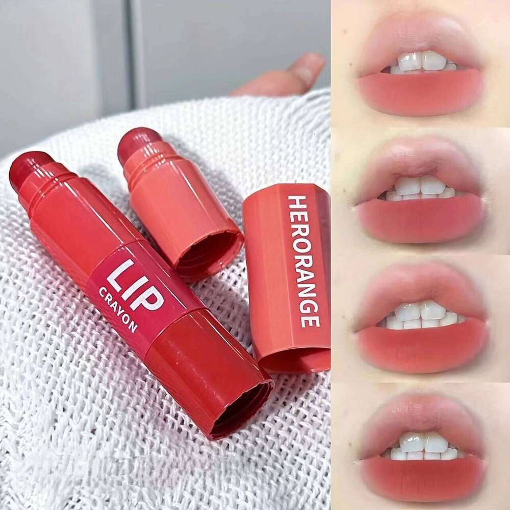 Herorange Small Cannonball Lipstick DIY Gradient Four Colors Matte Low Saturation Ultra-Pigmented Non-Sticky Long-Lasting Non-Staini 25H1226