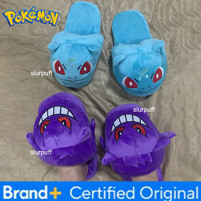 Pokemon Spot Pikachu Plush Cotton Shoes Light Plush Toe Slippers Sewn Shoes Parent-Child Couples Girlfriends Plush Slippers Gifts W251226