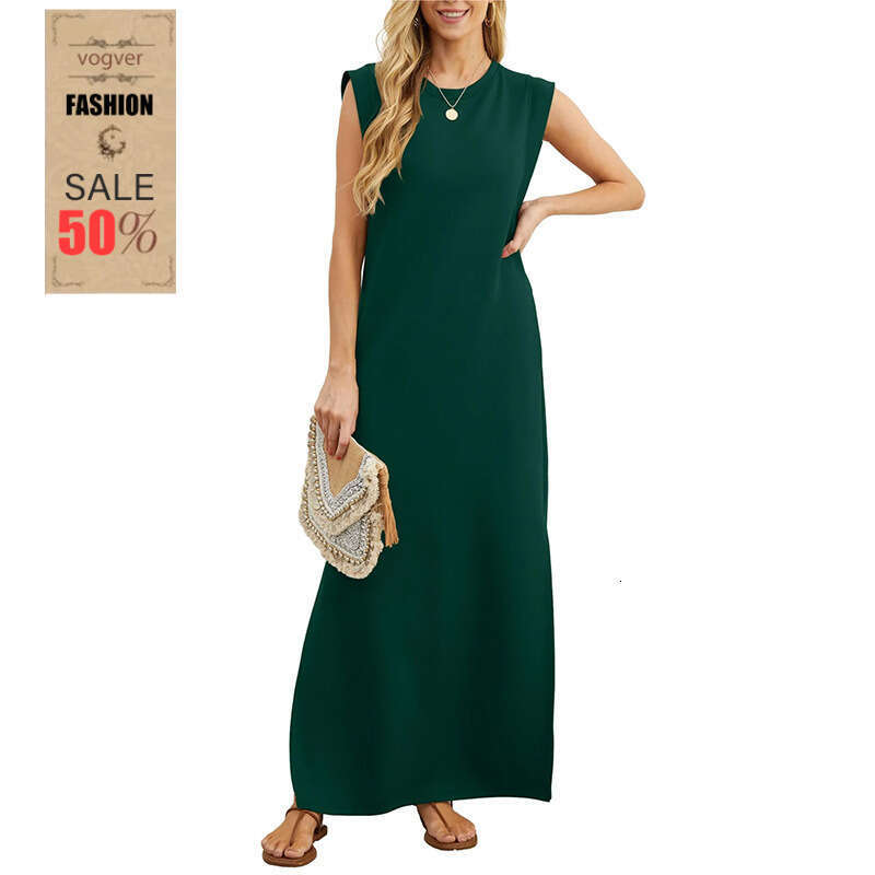 Dress for Women 2026 Summer Casual Loose Maxi Dress Relaxed Home Staycation Loungewear